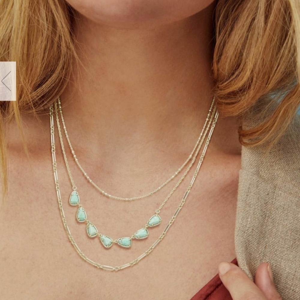 NWT Kendra Scott Susanna Triple Layer Necklace